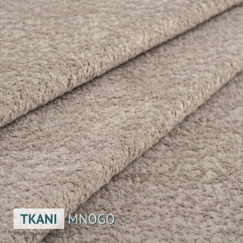 Фото ткани велюра “9” (однотонный серый, бежевый)