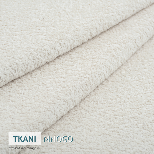 Фото внешнего вида велюра “1” (однотонный белый)