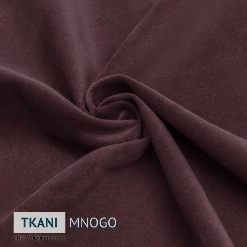 Фото обивки велюра “15” (однотонный бордовый, фиолетовый)