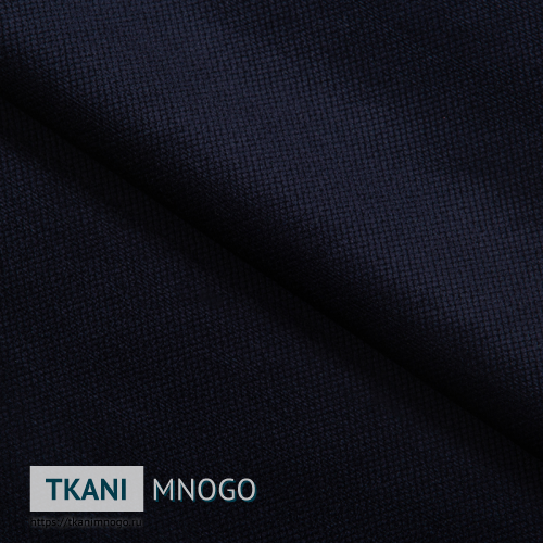 Фото ткани велюра “34” (однотонный синий)