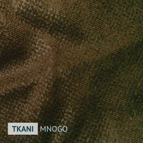 Фото ткани велюра “112-700” (однотонный коричневый)