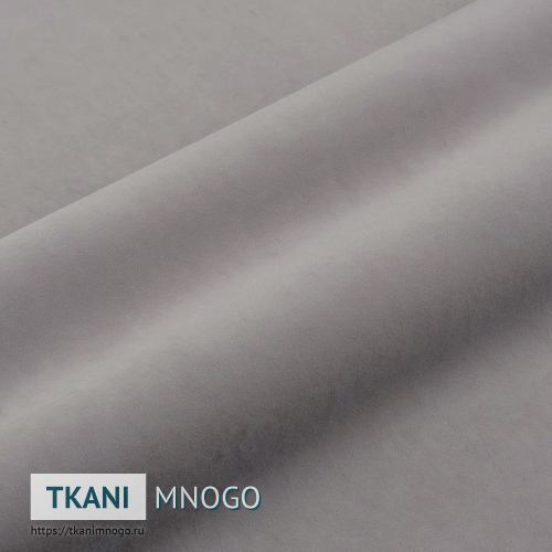 Фото внешнего вида велюра “HM-38” (однотонный серый)